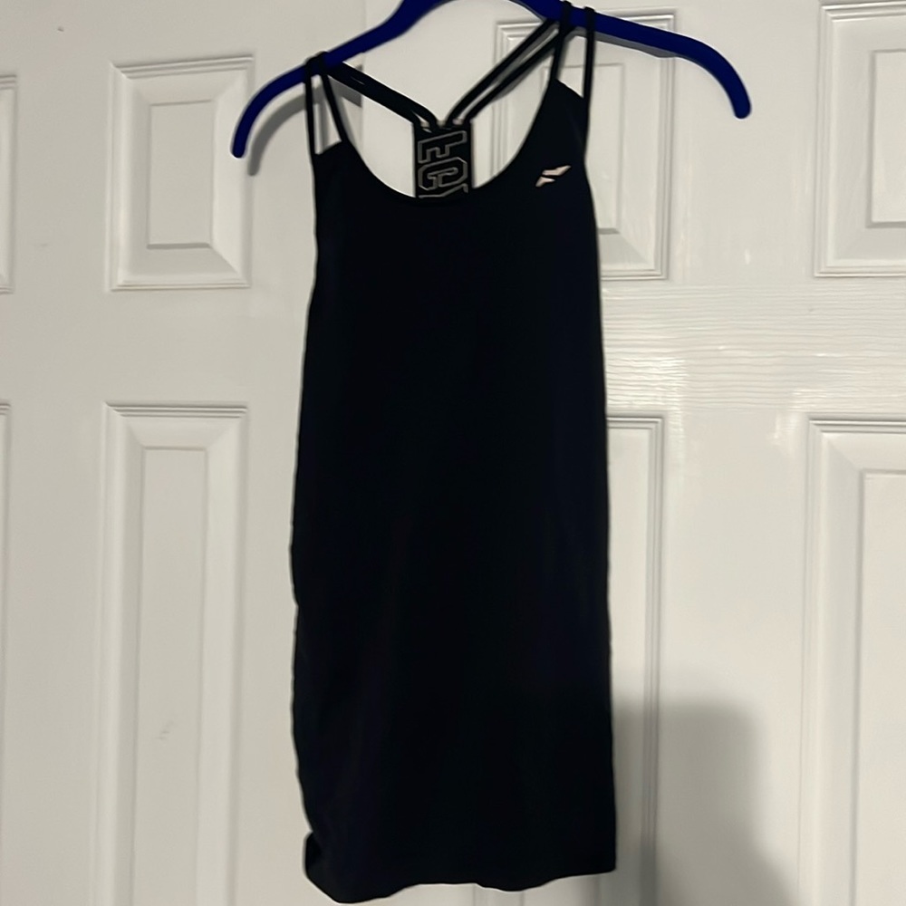 Flag Nor Fail Black and Blush Flowy Tank Top